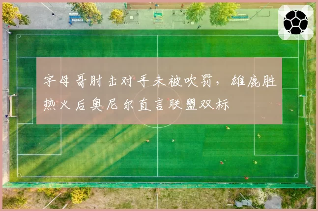 字母哥肘击对手未被吹罚，雄鹿胜热火后奥尼尔直言联盟双标